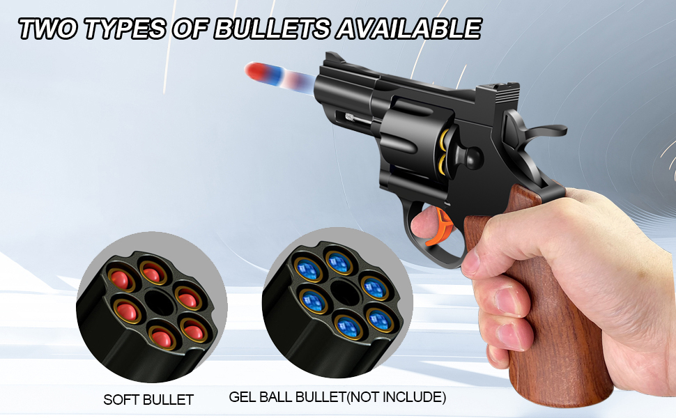 Amazon.com: Shell Ejecting Toy Gun Soft Bullet Toy Revolver Gun Foam ...
