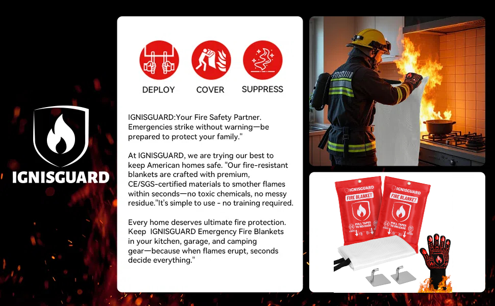 Fire Blanket for Home and Kitchen