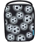 Smash 2775 Insulated Lunch Bag, Fabric, 4 liters, Football Black