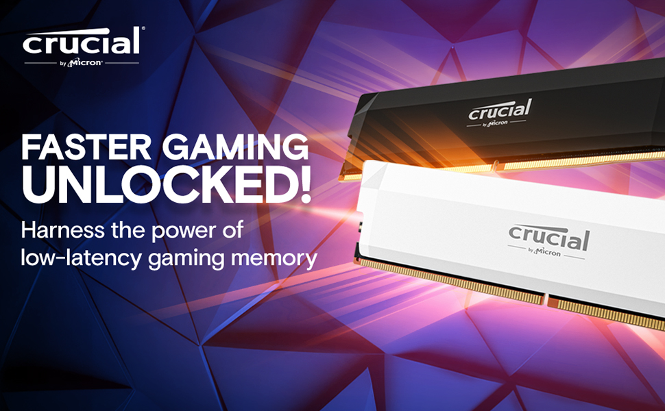 Crucial Pro DDR5 RAM 32GB Kit (2x16GB) 6400MHz CL38