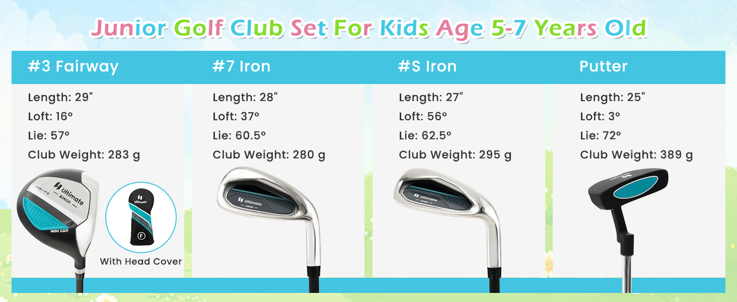 Junior Complete Golf Club Set