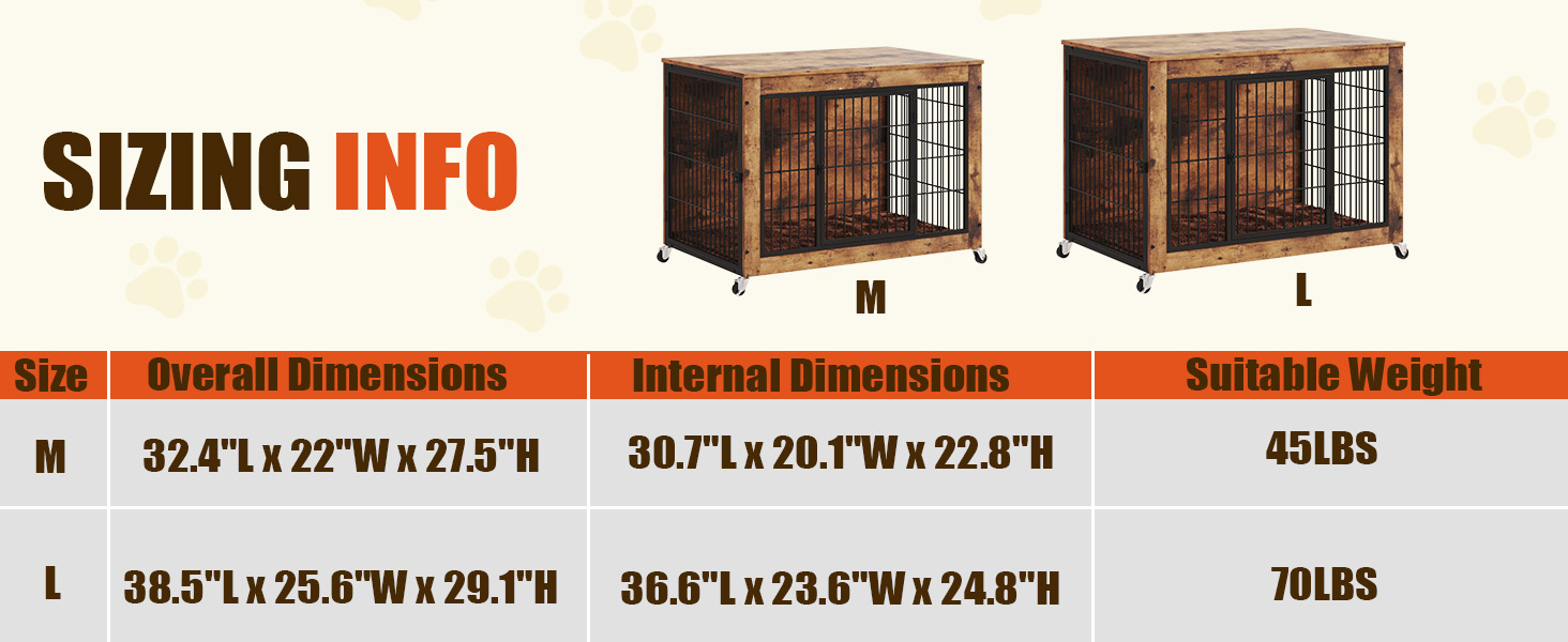 Dog Crate Furniture for Medium Large Dogs