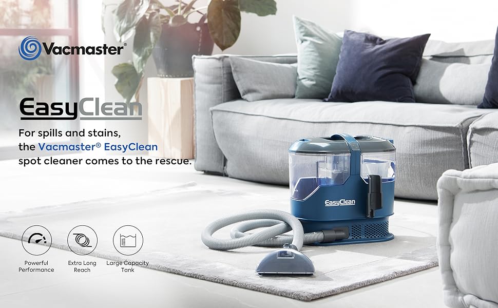 Vacmaster EasyClean Carpet Spot Cleaner for carpets, stairs and