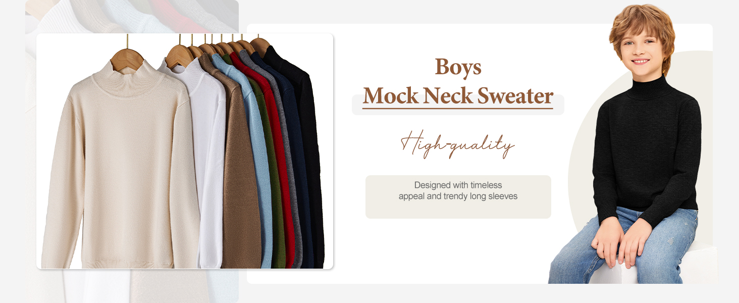 Boys Turtleneck Sweater