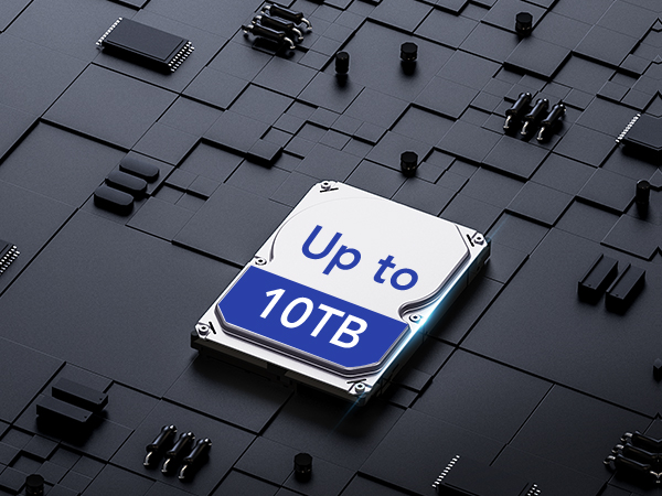 support up to 10TB