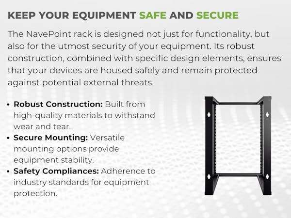 Amazon.com: NavePoint 15U Wall Mount Open Frame 19 Inch