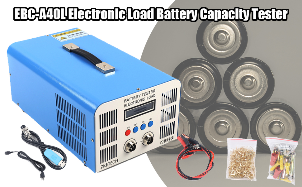 Amazon.com: EBC-A40L Electronic Load Battery Capacity Tester, 5V 110V ...
