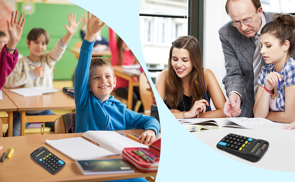 Bulexy 24 Pack Basic Calculators for Students, Pocket Calculator Bulk Classroom