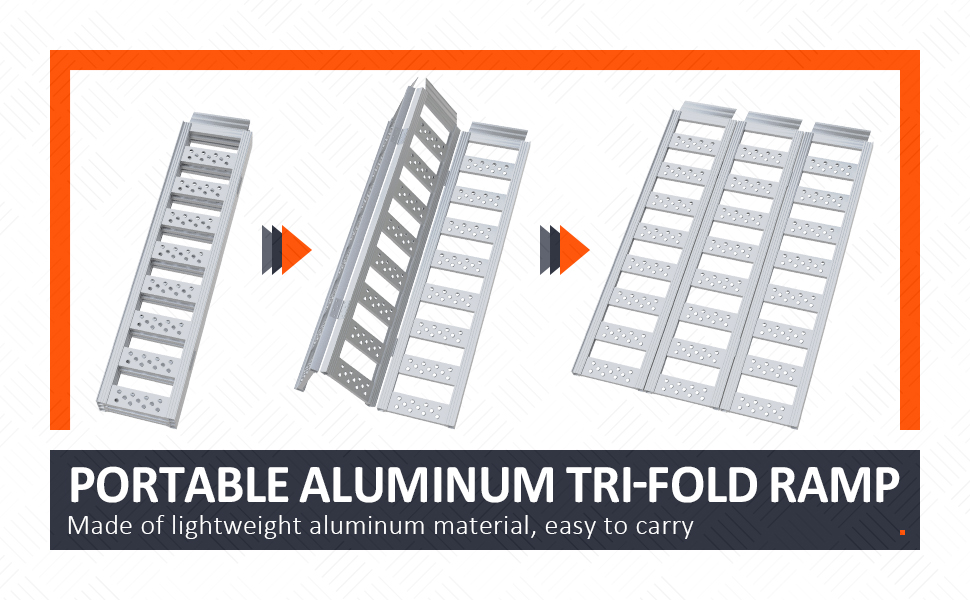 Tri-Fold Ramp with Treads