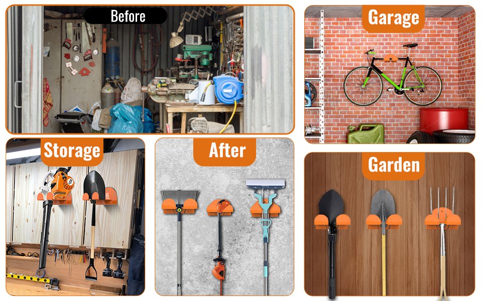 Garage Organizer & Garden Tool Hanger