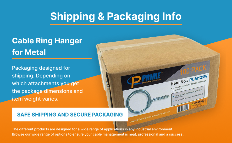 Prime Cable Management Cable & Wire Support Heavy Duty 2 Inch