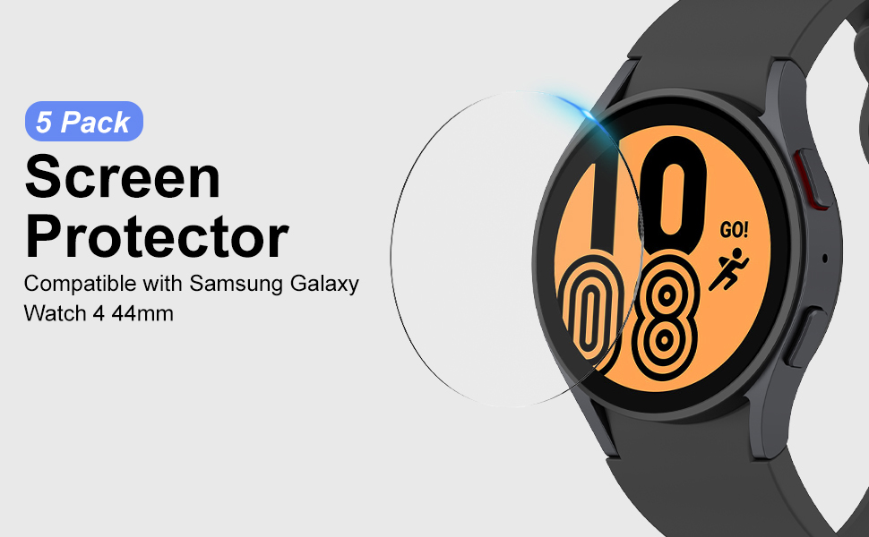 ZPJPPLX 5 Pack of Galaxy Watch 4 Screen Protector 44mm