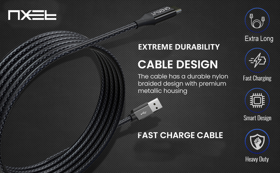 Universal USB-C Charging Cable, 22AWG Fast Nylon Braided Charger Lead for Sony PS5 PlayStation 5 DualSense Wireless Controller/Xbox Series X/S/Nintendo Switch Pro Controllers, etc (2m / 6.5ft) 13 EBC_PS5_2_Update