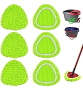 6 Pack Mop Head Replacement Compatiable with O-cedar EasyWring Spin Mop,Mop Heads Refill for Vile...