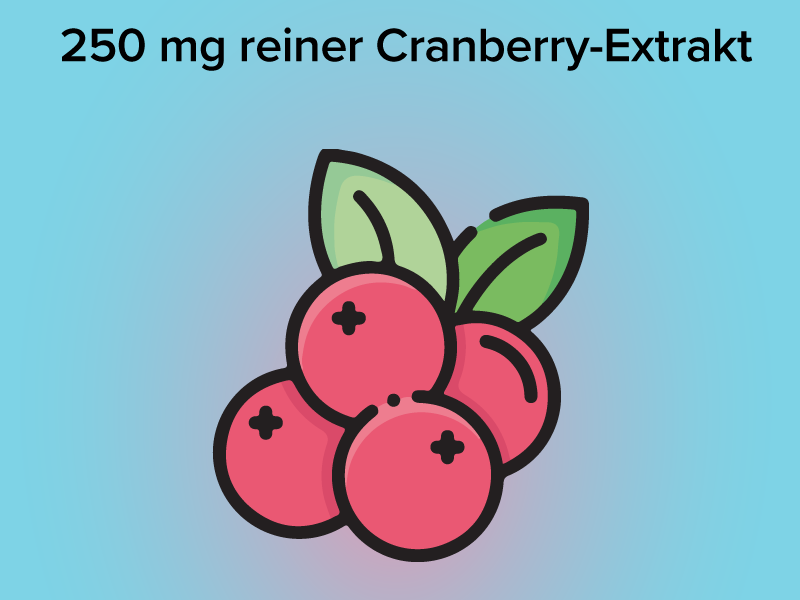 250 mg reiner Cranberry-Extrakt