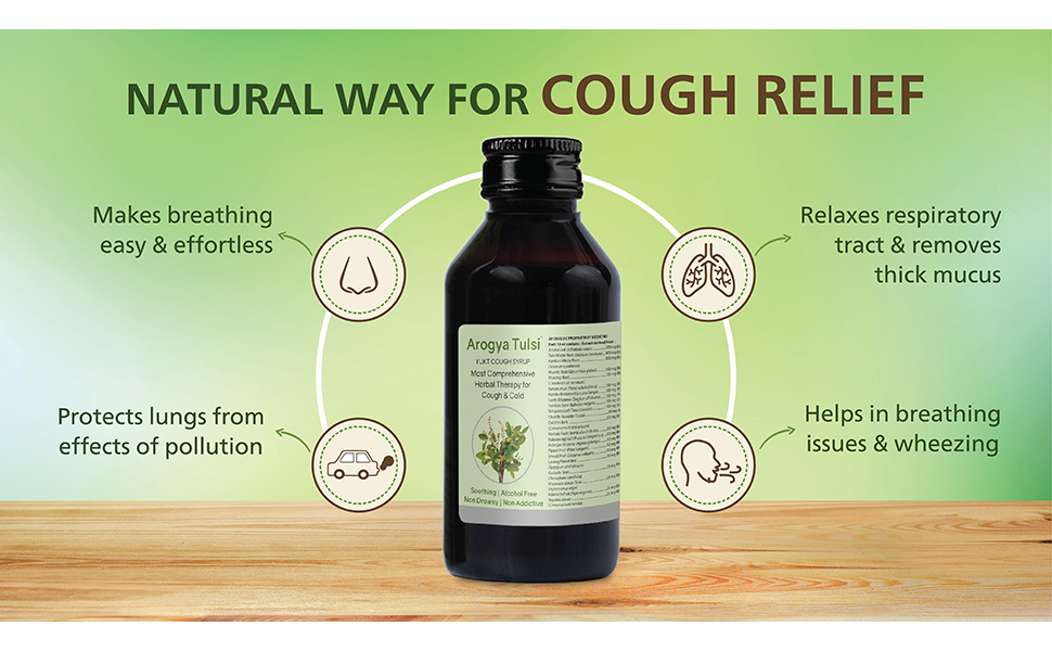 Arogya Tulsi Cough Syrup 100 ml Ayurvedic Syrup For Cough and Throat