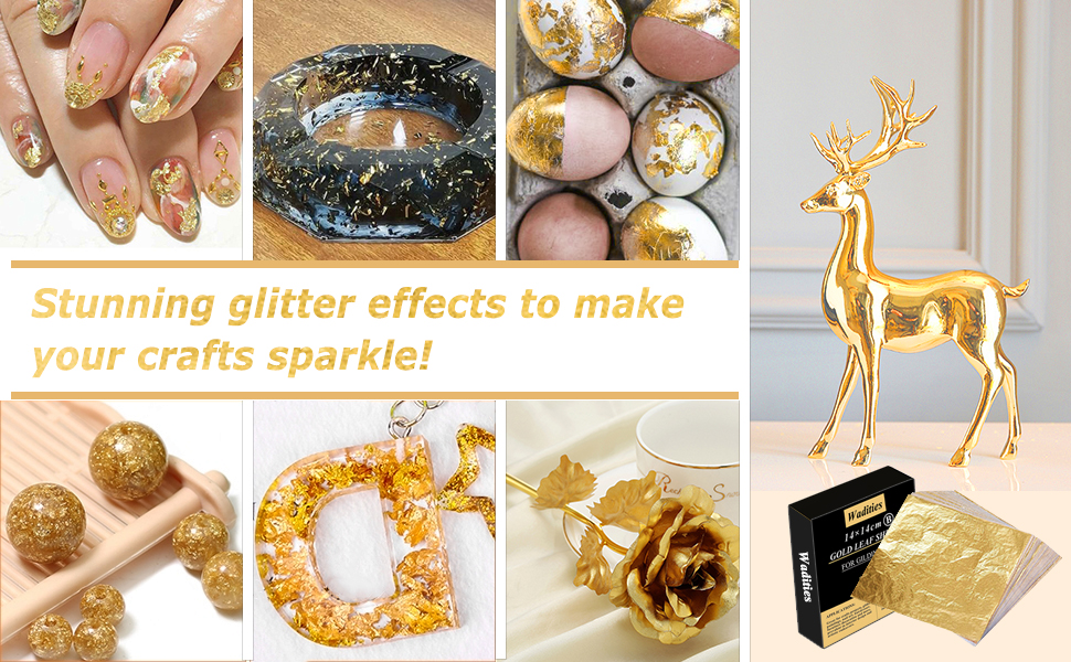 Gold Leaf Sheets for Gilding Painting DIY Craft