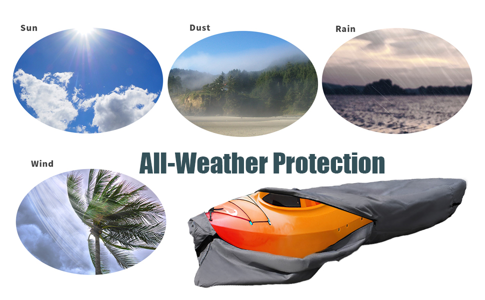 kayak cover 10 ft canoe cover waterproof dustproof weather protection