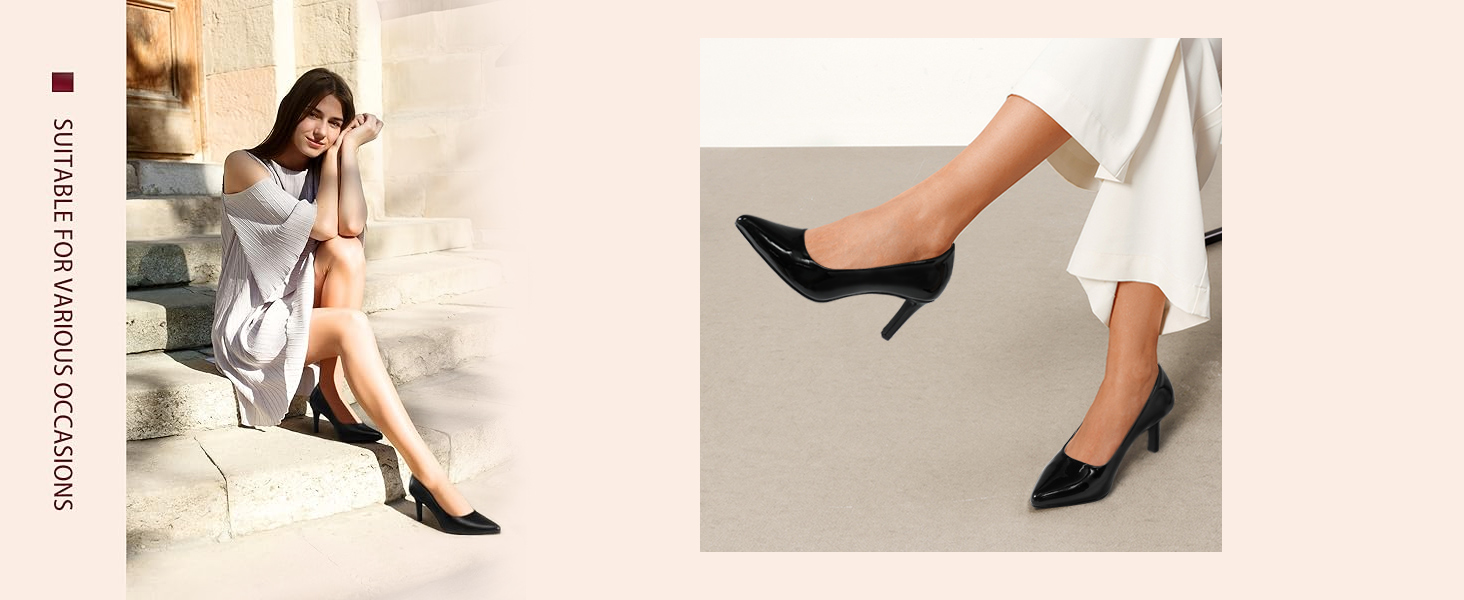 black heels