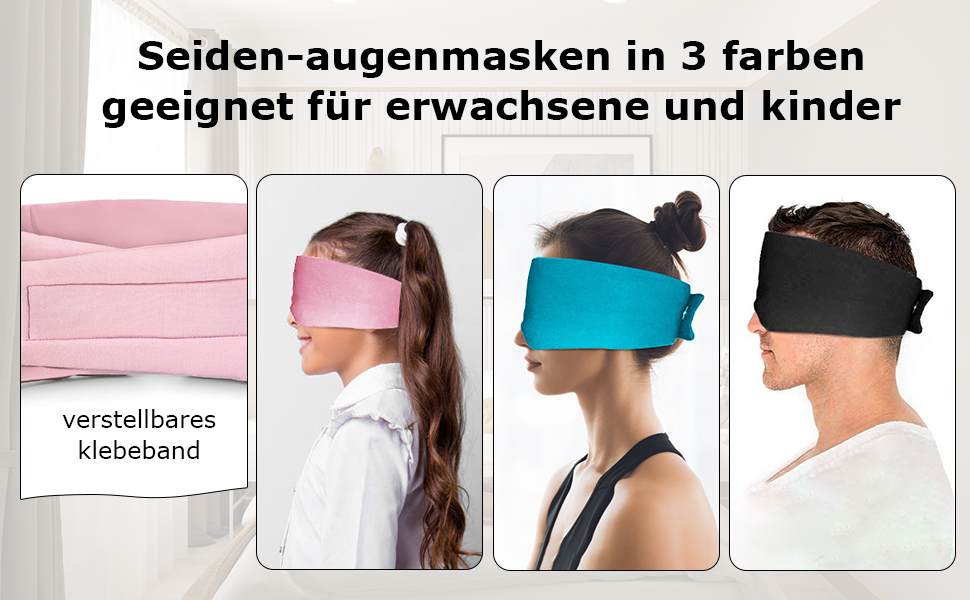 Seiden Schlafmaske Kühlend