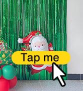 Melsan Tinsel Foil Fringe Curtains, Green Foil Curtain for St Patricks Day Decorations, Green Tin...