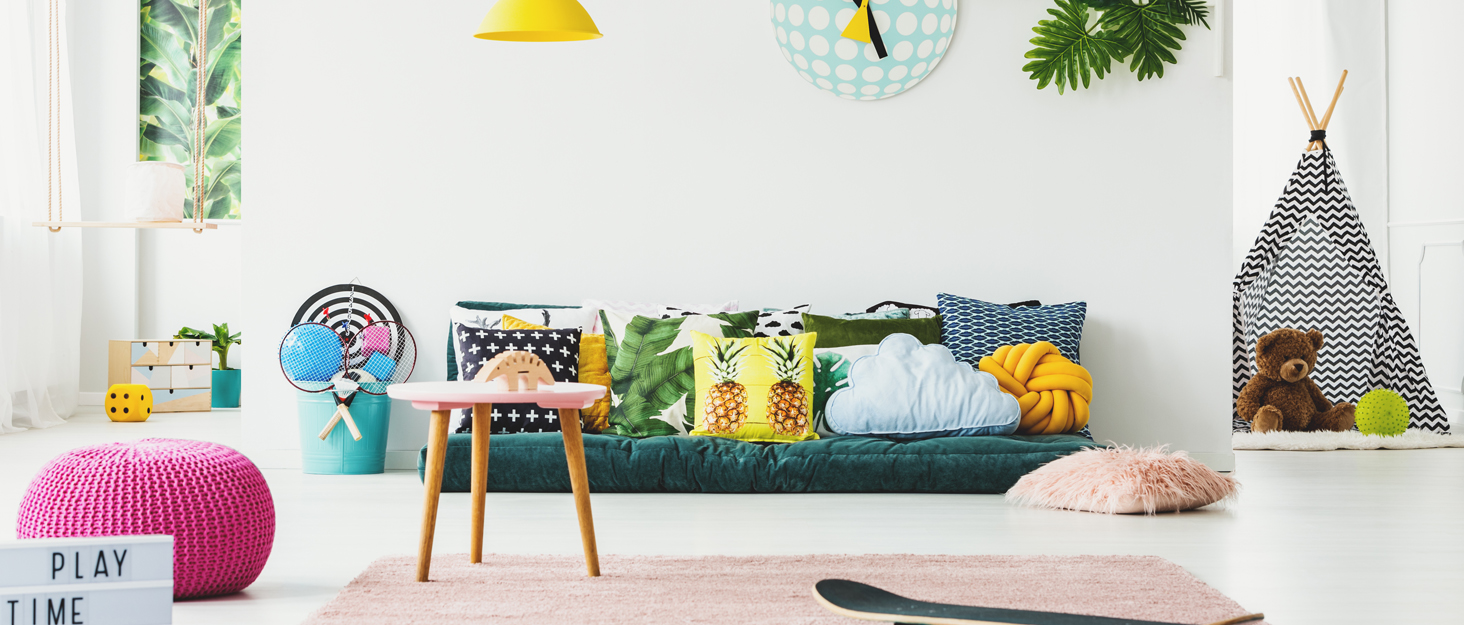 Decorative Round Throw Pillow, 3D Digital Print