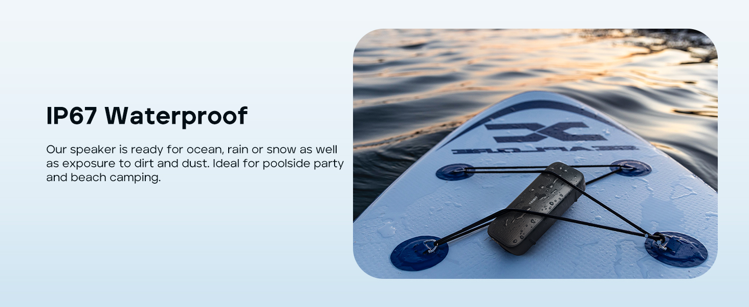 IP67 waterproof bluetooth speaker shower speaker