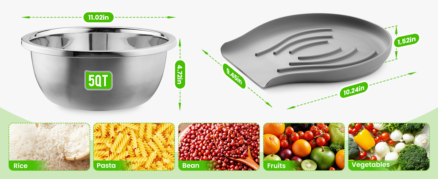 5qt large strainers for kitchen