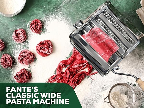 リール papapasta.toshi Amazon.com: Fante's Wide Pasta Maker, Deluxe Hand-Crank