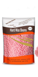 rose pink wax beads for hair removal waxing kit