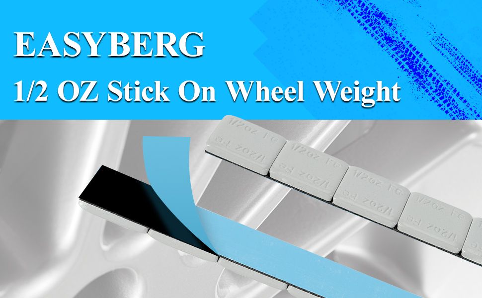 EASYBERG 1/2 oz.Stick on Wheel Weights, 90 OZ/Box 180pcs