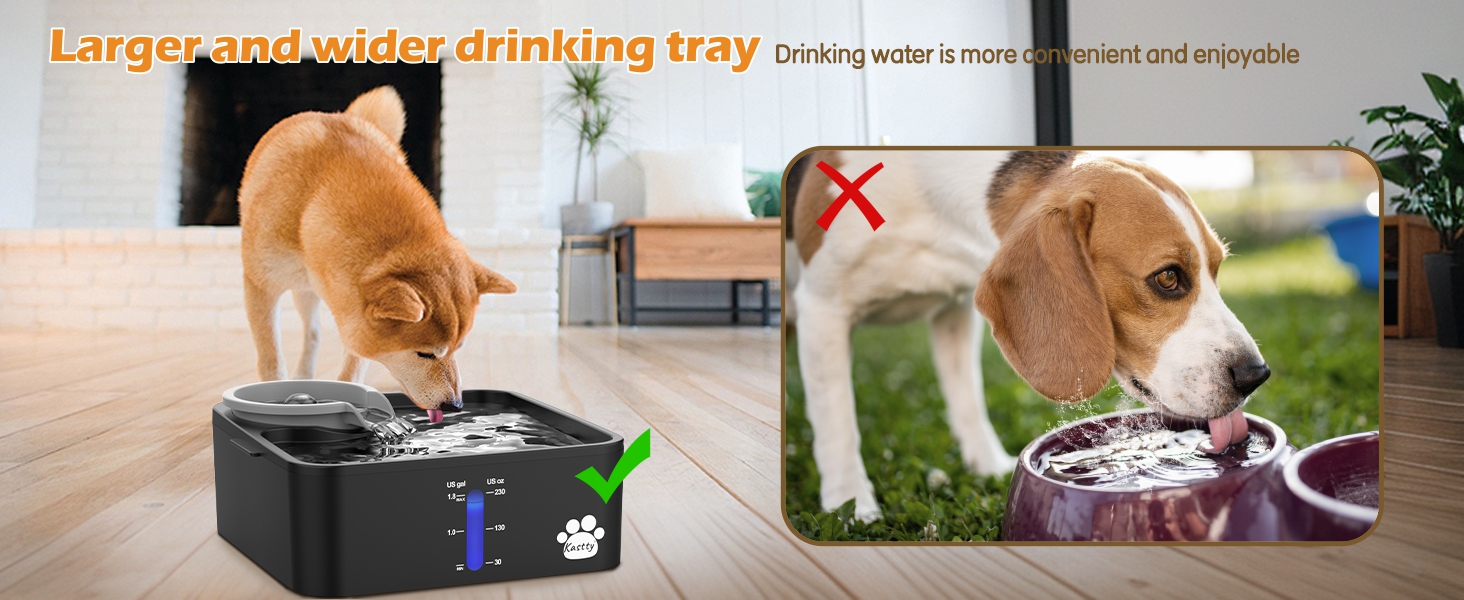 large dog water bowl dispenser