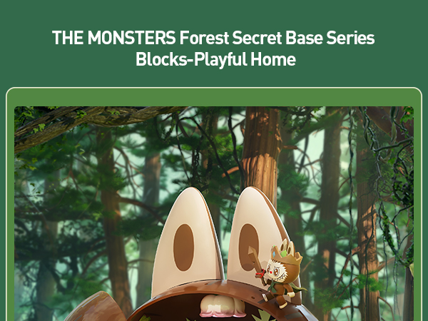 Amazon.com: The Monsters Forest Secret Base Series Blocks-Playful
