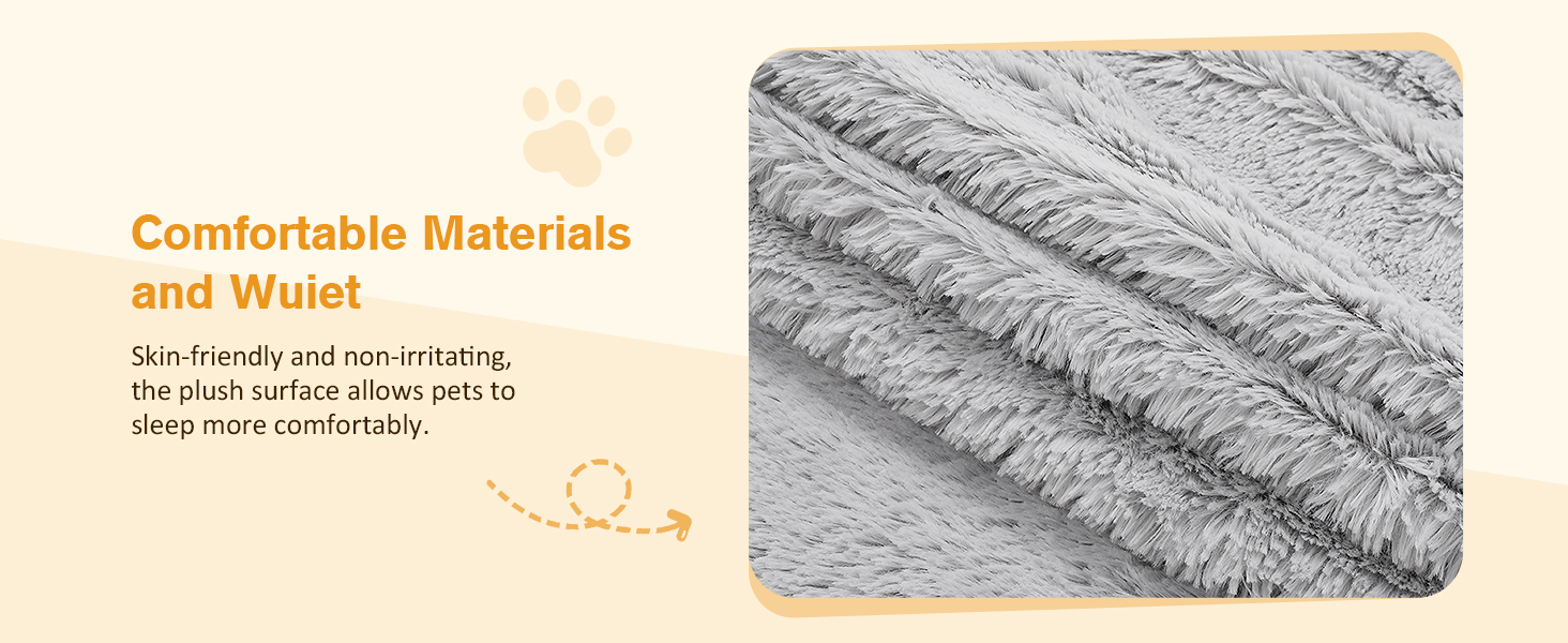 pecute Large SelfHeating Dog Bed with Blanket, NonElectric Warming