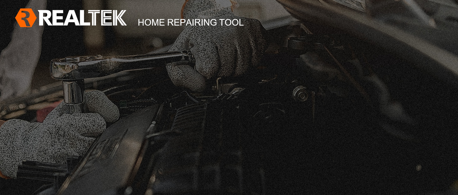 REALTEK 178 Piece Drive Socket Set 1/4" 1/2" 3/8", Ratchet Wrench Set