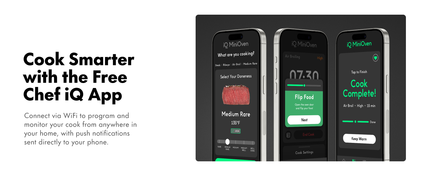 cook smarter with the free Chef iQ App