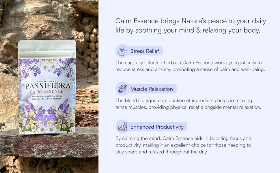 Calm Essence Nature's peace  daily life soothing mind relaxing body