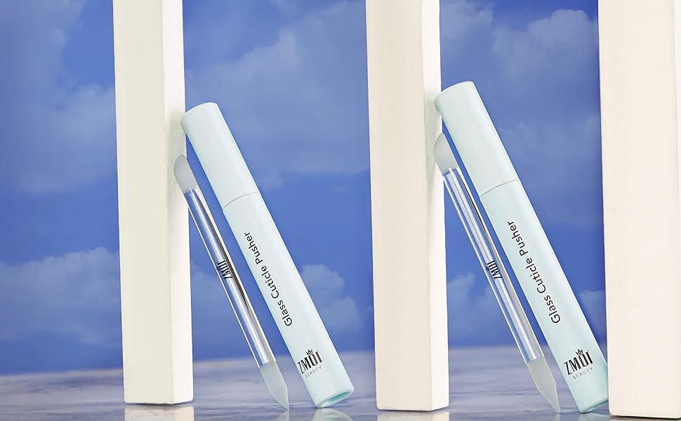 cuticle remover pusher glass nail file manicure kit care tools crystal dual ended stick gentle