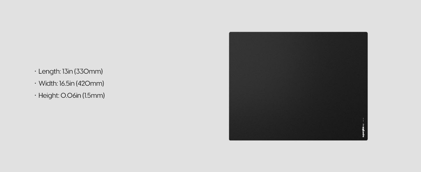 Superglide Glass Mousepad v2_L_Black