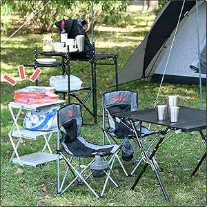 キャンパーズコレクション キャンプラック キッチンテーブル Amazon.co.jp: [キャンパーズコレクション 山善] キャンプ