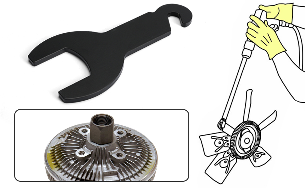 Magacyo 8pcs Fan Clutch Removal Tool Pneumatic Fan Clutch