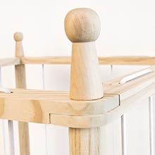 Curved edge design helps to avoid collision and keep children safe