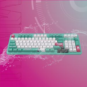 新品TUF Gaming初音ミクエディション/ASUS ゲーミングキーボード ASUS、TUF Gaming × 初音ミク ゲーミングデバイスの