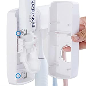 Multi Space Saving Toothbrush Organizer with Brush Slots No Drill Need