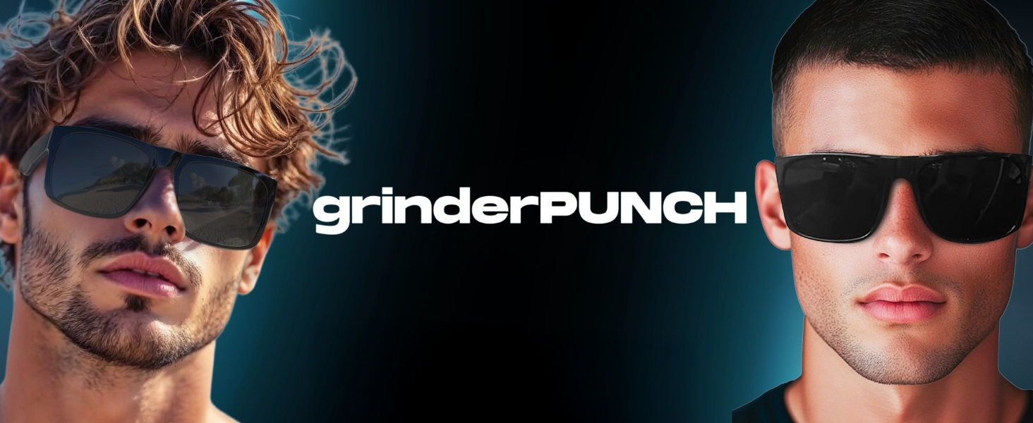 grinderPUNCH XL Polarized Men's Oversized Sunglasses, Big Heads Wide Face Large Head Fit