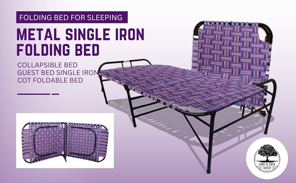 Cane Rack Single Folding Bed Folding Palang Portable Single Folding