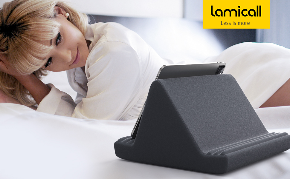 Lamicall Tablet Pillow Stand, Pillow Soft Pad for Lap Tablet Holder