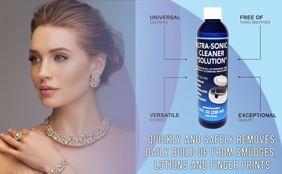 Jewelry Cleaner, Ultrasonic Jewelry Cleaner Solution Jewelry Cleaning