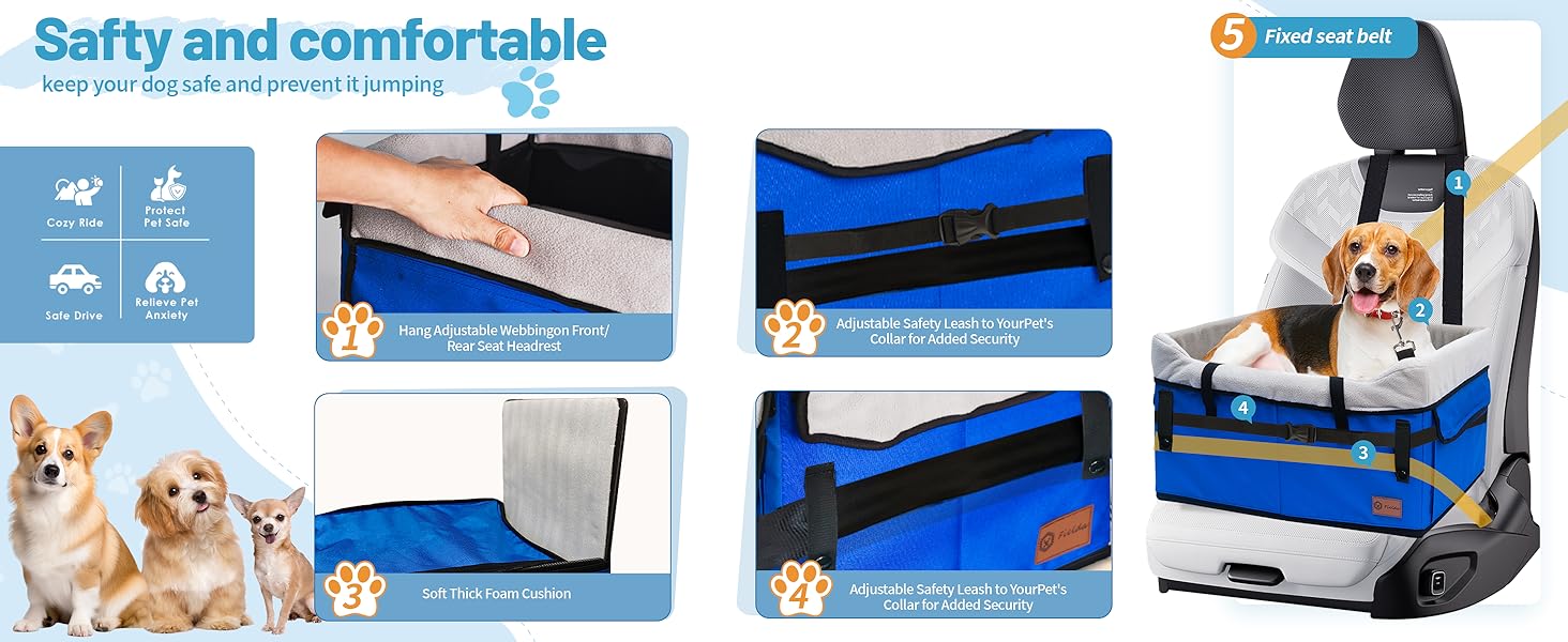 dog car booster seat for small dogs