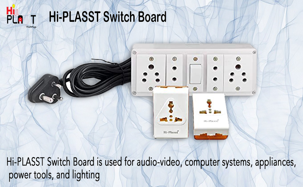 HiPLASST Extension Board SwitchBoard(1 Switch + 4 Socket) Extension
